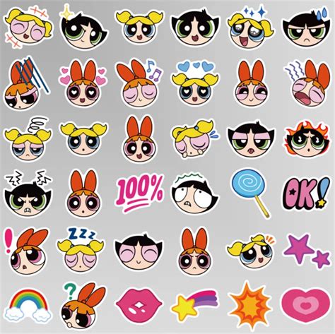 Aesthetic Sticker Pack Power Puff Girls Adesivos Imprimiveis Gratuitos