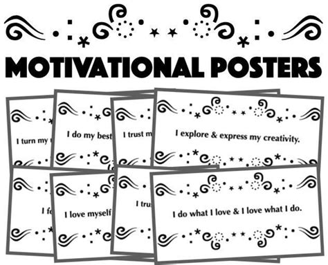 Motivational Posters Quotes Self-love Affirmations Digital Download ...