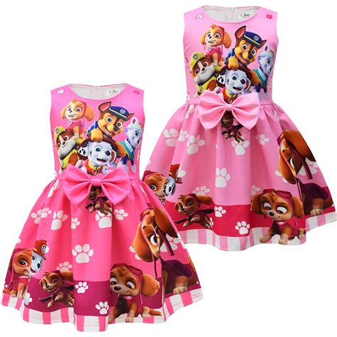 PAW Patrol Nueva Patrulla Canina Niñas Kawaii Vestidos 3 8 Años Niña