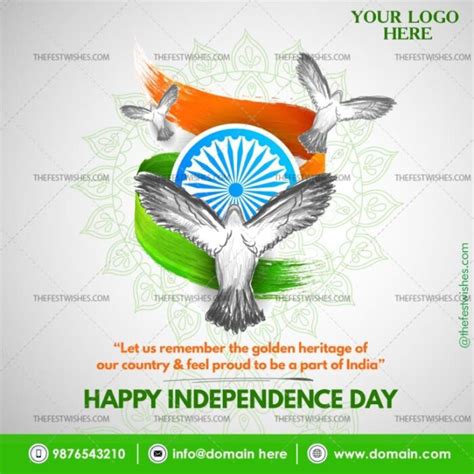 Independence Day Wishes Greeting 15 The Festwishes