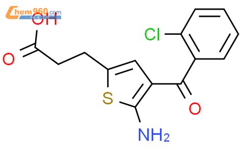 100827 78 93 5 Amino 4 2 Chlorobenzoylthiophen 2 Ylpropionic Acid