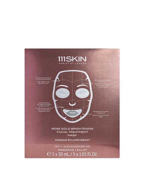 Rose Gold Brightening Facial Treatment Mask Box - Tracy Anderson