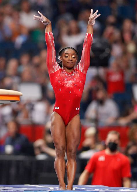 Simone Biles in Leotards: Best Photos in Gymnastics Uniforms | Life & Style