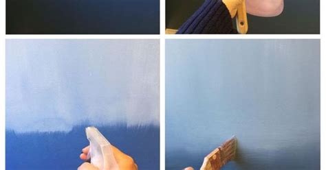 How To Paint An Eye Catching Ombre Wall Cat Satu Sisi Dengan Warna Yang Lebih Tua Cat Sisi