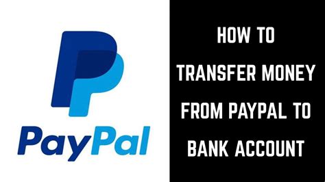 How To Transfer Money From Paypal To Bank Account Youtube