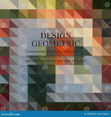 Fondo De Formas Geom Tricas Modelo De Mosaico Colorido Ilustraci N Del