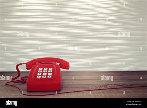 3d Rendering Of Red Telephone Stock Photo Alamy