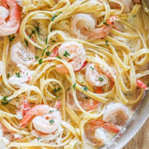 Seafood Alfredo One Pot Shrimp And Crab Alfredo No 2 Pencil