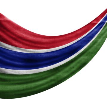 Gambia Waving Flag On Transparent Background Gambia Flag Flag Mockup