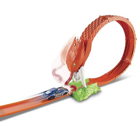Hot Wheels dráha se zvířaty Kobra Maxíkovy hračky