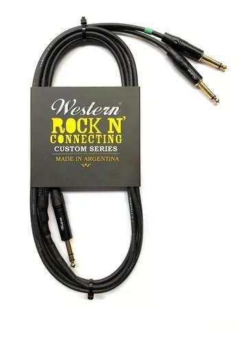 Cable Western Plug Stereo A Dos Plug Mono 3mts Envío gratis