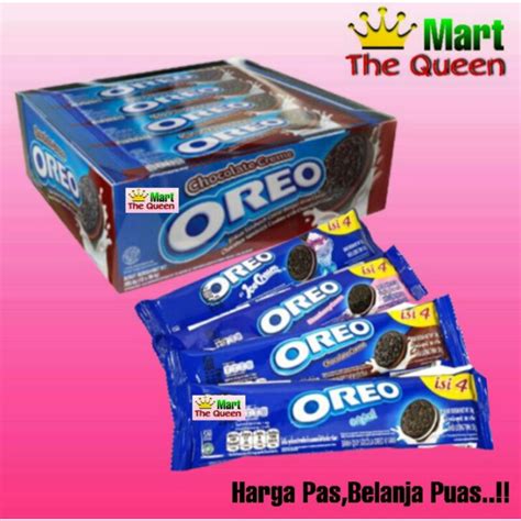 Jual OREO Biskuit 1 Pack Varian Rasa Isi 12 Pcs 38 Gr Shopee Indonesia