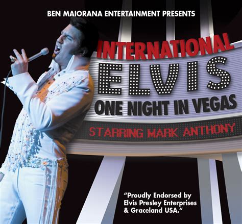 Elvis One Night In Vegas Pavilion Performing Arts
