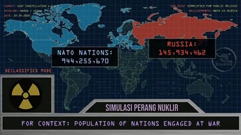 SIMULASI PERANG NUKLIR NATO VS RUSSIA YouTube