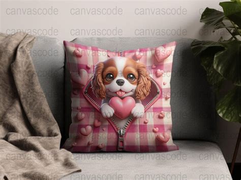 Cute Puppy Love Heart Digital Art Animal Zipper Illustration Png Pet
