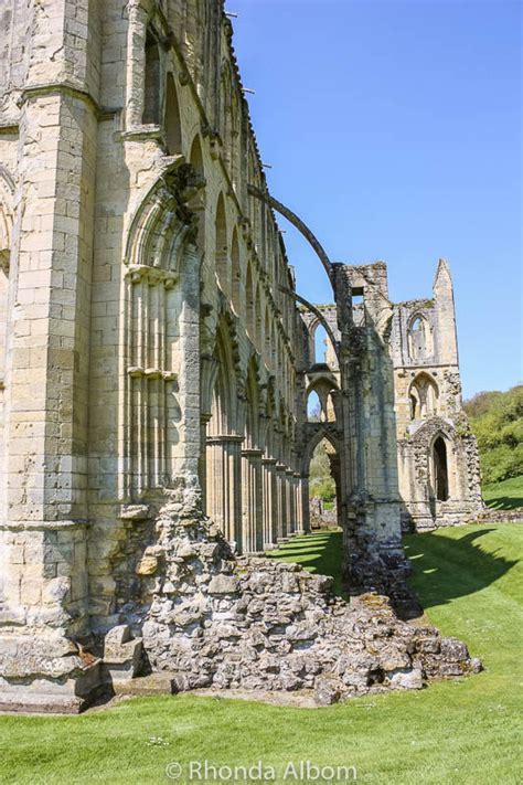 The Picturesque Ruins of Rievaulx Abbey in England's Countryside