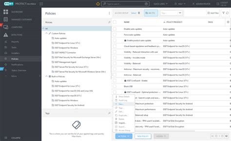 Administrar Pol Ticas Eset Protect On Prem Ayuda En L Nea De Eset