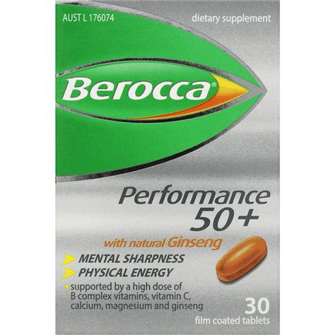 Berocca Focus 50 30 Pack Woolworths