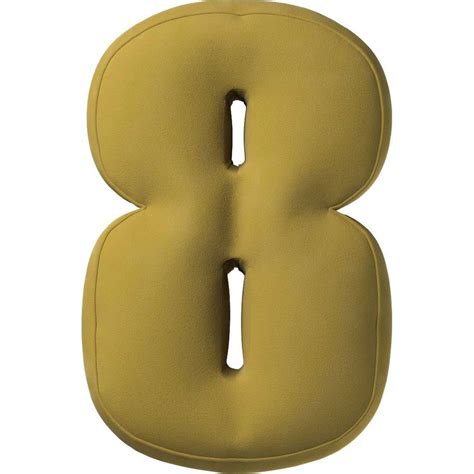 Coussin En Velours Chiffre 8 25 X 10 X 40 Cm Olive Verte Leroy Merlin