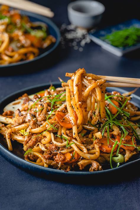 Yaki Udon Vegan Nouilles Saut Es Japonaises La Cuisine De G Raldine