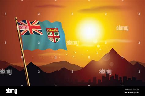 Sunset Fiji Stock Vector Images Alamy