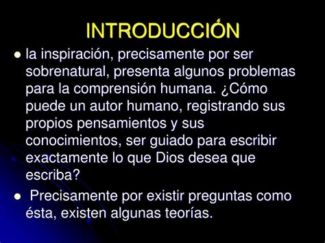 PPT TEORIAS DE LA INSPIRACIÓN PowerPoint Presentation free download