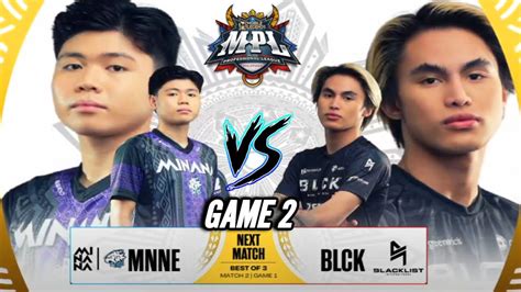 MINANA EVOS VS BLACKLIST INTERNATIONAL GAME 2 MPL PH SEASON 12 WEEK