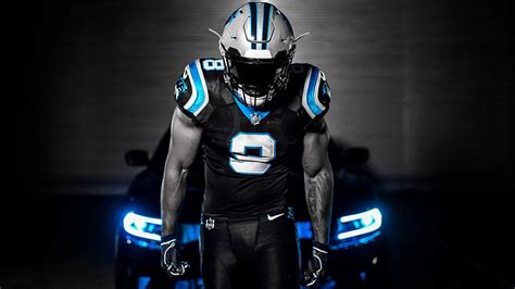 Panthers Unveil Black Helmets All Black Uniform Combination Atelier