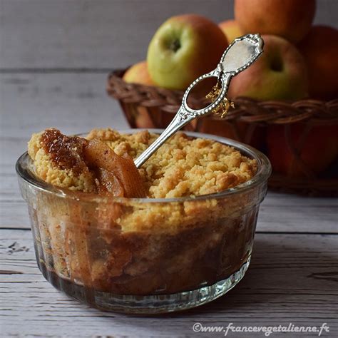 Crumble végétalien vegan France vegetalienne