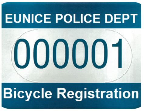 Police Plan Bicycle Registration Program Eunice News