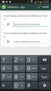 Telefoonnummer wijzigen Whatsapp.