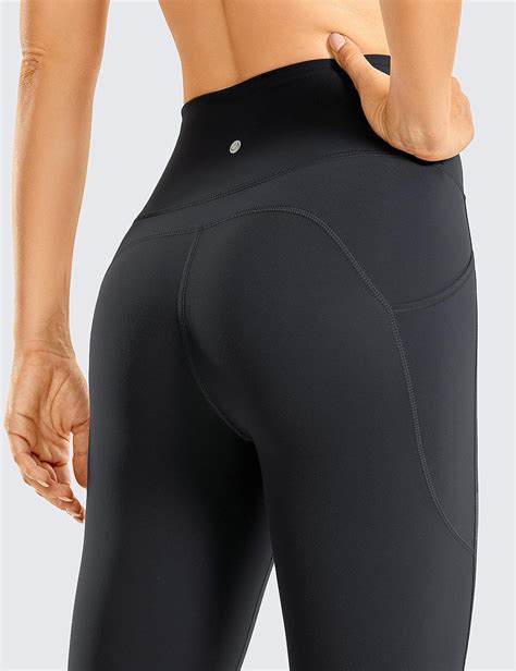 CRZ YOGA Womens Brushed Naked Feeling Workout Leggings 25 High