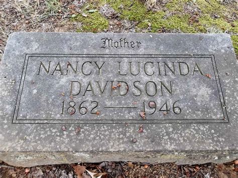 Nancy Lucinda Davidson Davidson 1862 1946 Find A Grave Memorial