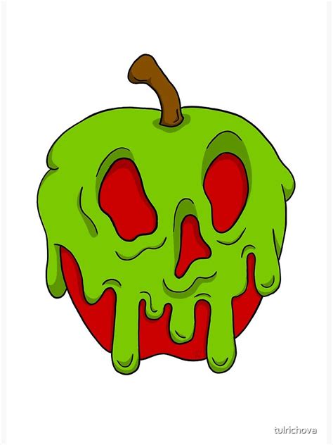 Evil Queens Poisoned Apple Art Board Print For Sale By Tulrichova