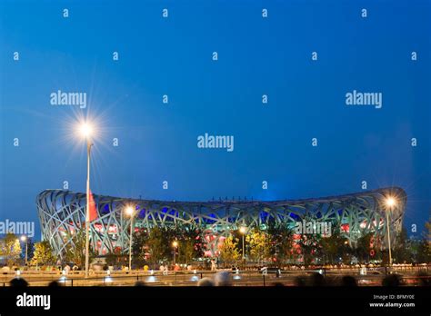 China Beijing The Birds Nest Olympic Stadium By Herzog And De Meuron