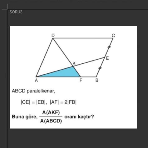 S N F Geometri Sorusu L Tfen I Lemli Z M Yaz N Z Eodev