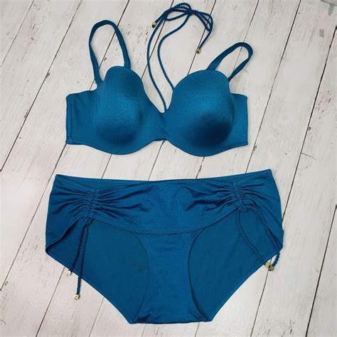 Twilfit Swedish Brand Teal Bikini Set Size Large Gem