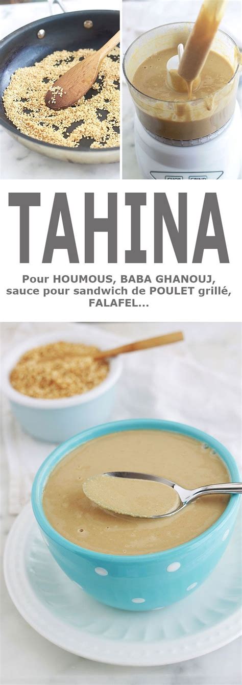 Tahina recette libanaise crème de sésame tahini Recette