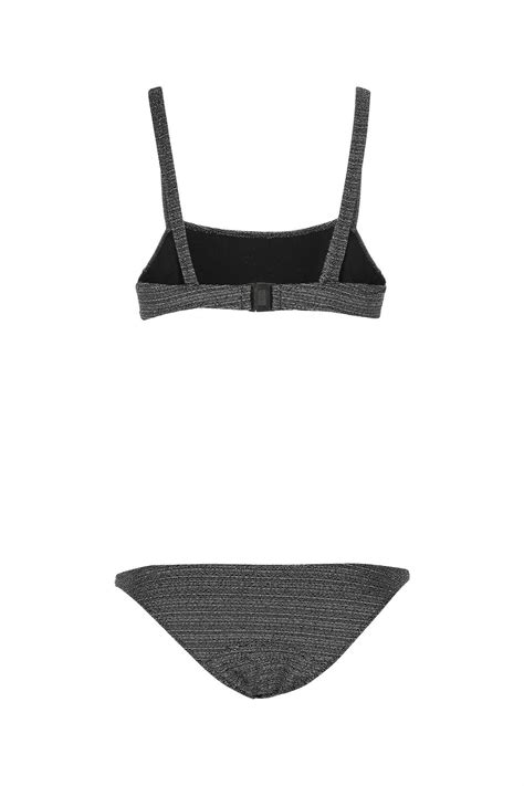 Lisa Marie Fernandez Embellished Stretch Nylon Bikini In Sbl Modesens