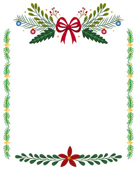 Printable Christmas Border Clipart