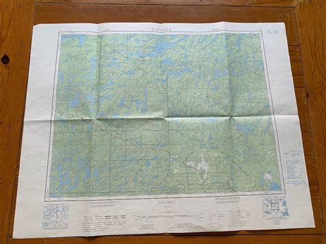 Historical Map. IGNACE Ontario. Vintage Canada Map. Edition 5. - Etsy