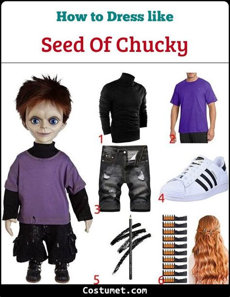 Glen Ray Seed Of Chucky Costume For Cosplay Halloween Chucky