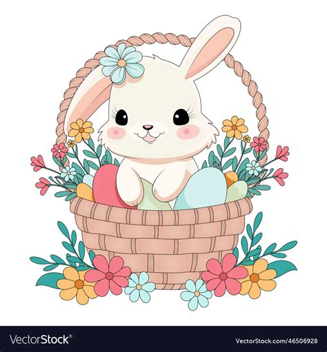 Cute Happy Easter Bunny Royalty Free Vector Image