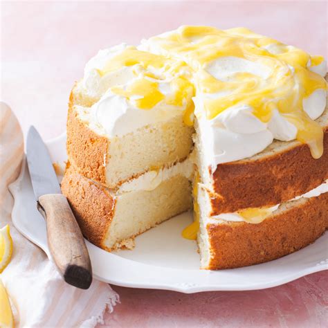 Lemon Chiffon Cake With Frosting