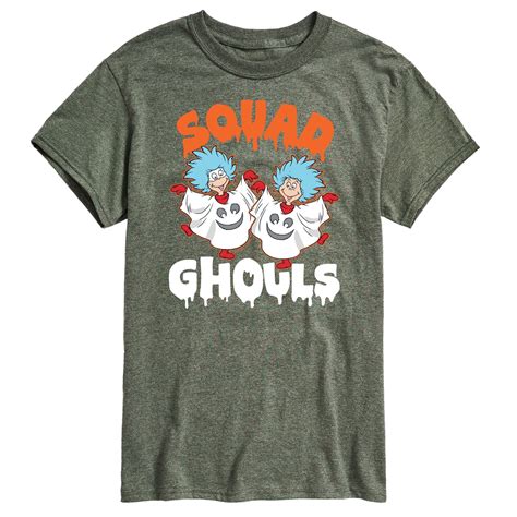 Dr Seuss Squad Ghouls Mens Short Sleeve Graphic T Shirt