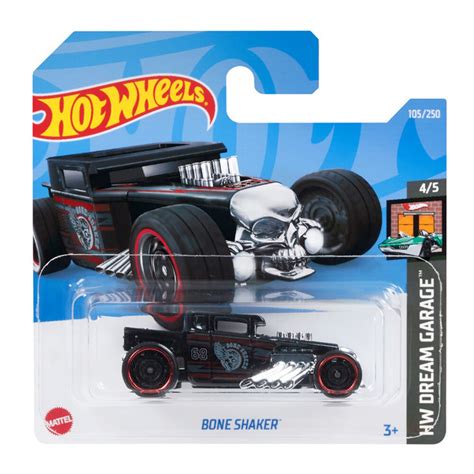 HCV Машинка металлическая игрушка Hot Wheels коллекционная модель BONE SHAKER черный