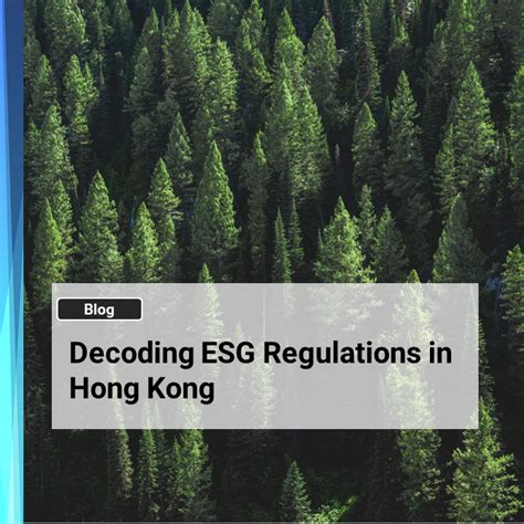 Decoding ESG Regulations In Hong Kong Knowledge Center