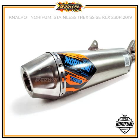 Kenalpot Knalpot Muffler Norifumi TREX KLX 230 KLX 230 R Stainless Full