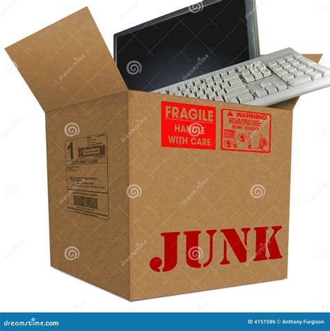 Junk Box stock illustration. Illustration of object, junk - 4151586