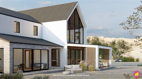 Scandinavian Barn Style House Modern House Plans